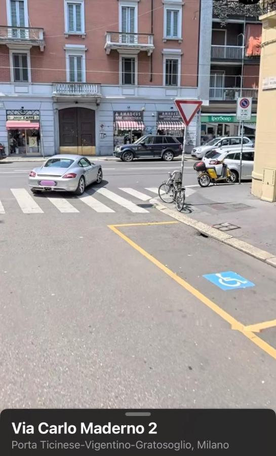 Prestigioso Trilocale Sui Navigli Con A/C & Wi-Fi Lägenhet Milano Exteriör bild